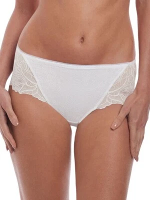 Fantasie Memoir Calzoncillo Corto Talla M 12 14 Blanco Encaje Bragas Lencería 3026 Nuevo Foto 1 de 4