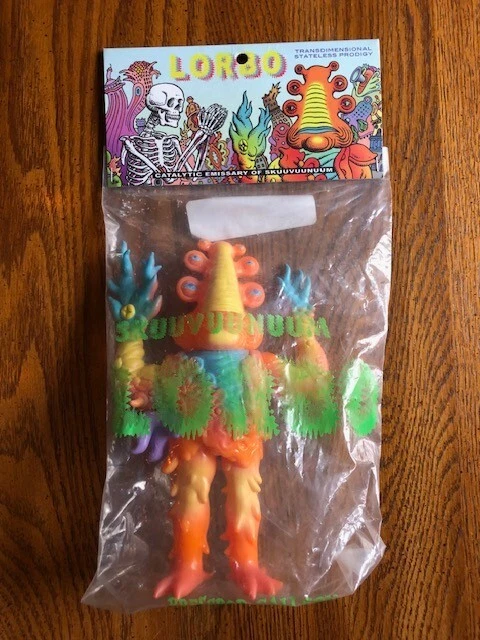FIRMADO por Jim Woodring LORBO Vinilo Presspop Raro Naranja 7” Versión Sofubi Kaiju Foto 1 de 4