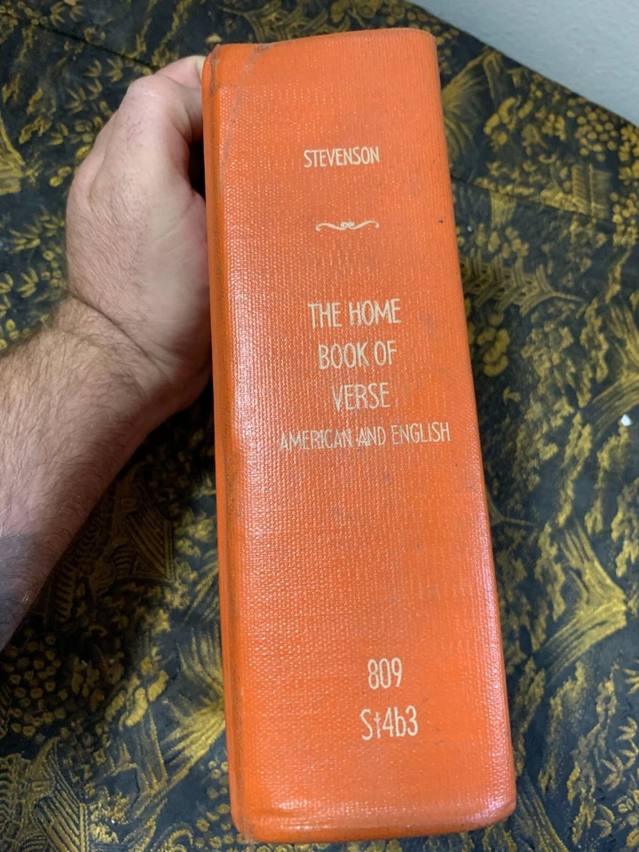 The Home Book of Verse by Burton Egbert Stevenson VG Foto 1 de 4