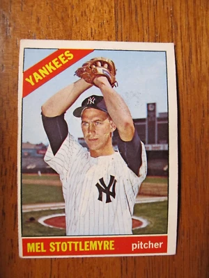 1966-Topps #350 Mel Stottlemyre in G-VG - Image 1 of 2