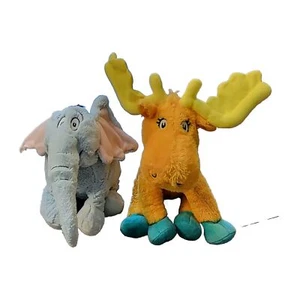 Kohls Cares Dr Seuss Horton Hears A Who & Thidwick Big Hearted Moose Lot Of 2 - Picture 1 of 12