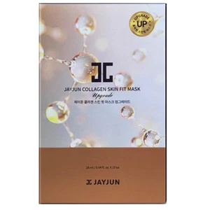 JAYJUN Collagen Skin Fit Mask 25mlx10 Sheets/Hyaluronic/Stem cell/Dry, Dull Skin - Picture 1 of 3