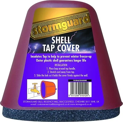Outside Tap Insulated Cover Frost Protection Hard Shell Stormguard Freeze Foam - Image 1 of 4