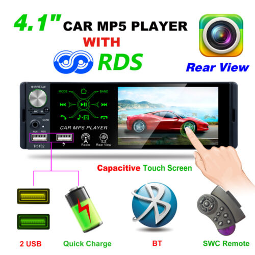 Dual USB Stereo MP5 Player w/8LED Camera Radio Multimedia Fit For Car Truck SUV