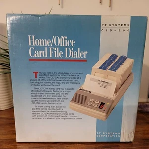 Home/ Office Card File Dialer(TT SYSTEM  CID-500) VERY  RARE   - Picture 1 of 7