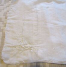 ANTIQUE White Baby/Child Pillowcase White on White Embroidery 16x11.5"