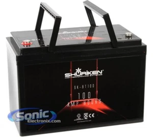Shuriken SK-BT100 2000W 12V High Performance AGM Power Cell Car Battery - Picture 1 of 4