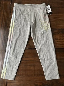 Adidas Girls Leggings Pant Large (14) Medium Grey Heather - Picture 1 of 4