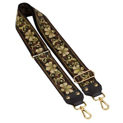 Bandolera Ajustable Correa Cartera Estilo Guitarra Jacquard Tejido Bordado a Mano... Foto 1 de 4