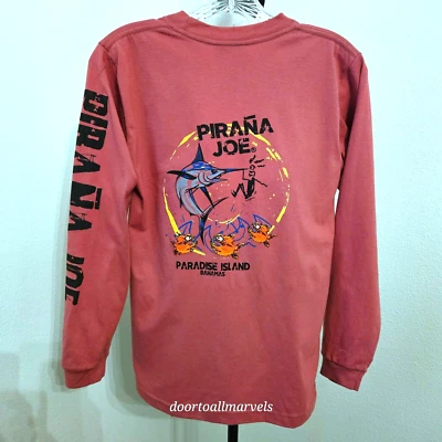 Sudadera Pirana Joe Light SUAVE Paradise Island Bahamas talla S Nueva con Etiquetas Foto 1 de 4
