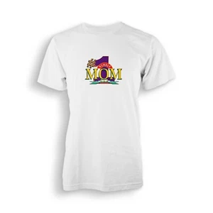 Number 1 Mom T-shirt Adult White Large #1 Mom Nana Mamaw Mother’s Day - Picture 1 of 9