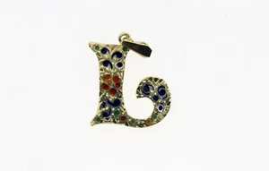 14K one set of Gold Initials. "L" & "J" - Picture 1 of 3