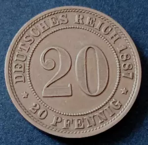 - GERMANIA - 20 PFENNIG 1897 - XF - Foto 1 di 2