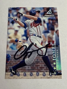 1998 Pinnacle All Star Chipper Jones Autographed Braves HOF - Picture 1 of 1