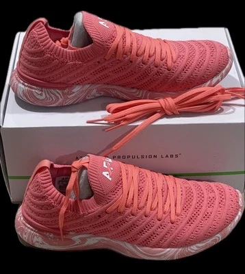 APL Athletic Propulsion Labs Techloom Wave Fire Coral Mármol Para Mujer 7.5 Nuevo en Caja Foto 1 de 4