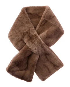 Bufanda de felpa marrón para mujer La Fiorentina - Imagen 1 de 2