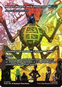 Master Weaver, Web Protector FOIL BORDERLESS - 0032 Marvel's Spider-Man MAR MTG - Picture 1 of 1