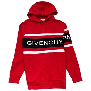 Givenchy Men's Embroidered Logo Hoodie Red S - Picture 1 of 12
