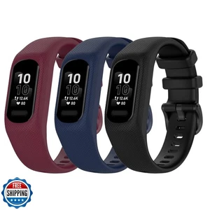 Sport Bands Compatible with Garmin Vivosmart 5, Soft Silicone Strap Replaceme - Picture 1 of 5