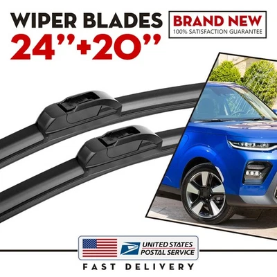 Juego de limpiaparabrisas delantero de 24"+20" OEM para Ford Taurus 2003-2007 Foto 1 de 4