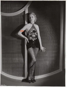 GLORIA STUART Vintage Original Foto '32 sexy Netzschlauch VERFÜHRERISCHER GLAMOUR - Bild 1 von 2