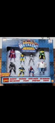 Marvel Metallic Comic Book Super Heróis DieCast Metal Action Figures Toy Biz Novo - Imagem 1 de 4