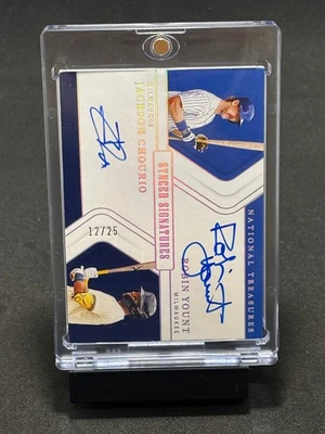 Tarjeta Yount - Chourio 2025 PANINI SYNCED SIGNATURES #70 12/25 Foto 1 de 2