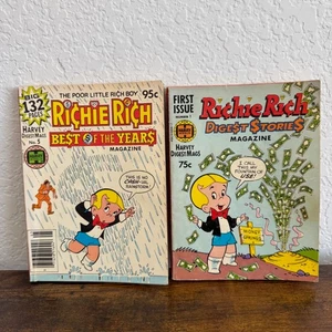 2 Ritchie Rich Paperback Books First Issue and #5 issue - Picture 1 of 10