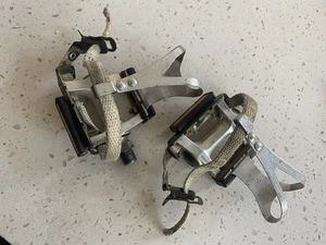 SR SAKAE PLATTFORMPEDALE TRACK ROAD SCHWARZ mit Metallzehenclips & Cristophe Riemen - Bild 1 von 6