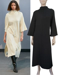 Nuevo con etiquetas Vestido Midi Day Birger et MIKKELSEN talla 40 Devon Negro Burbuja Crepé - Imagen 1 de 6