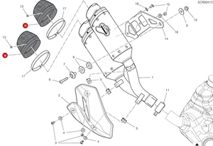 DUCATI SILENCER ENDCAP 4601P091AA - Picture 1 of 1