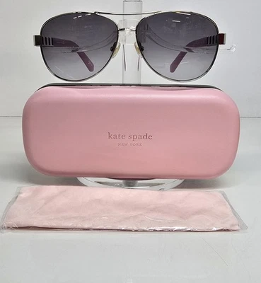 Gafas de sol Kate Spade EE. UU. de metal plateado Dalia/S OYB7Y7 gris degradado lente 58 mm Foto 1 de 4