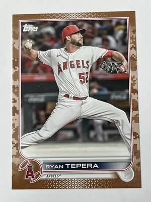 2022 Topps Update Camo /25 Ryan Tepera US241 Los Angeles Angels - Image 1 of 3