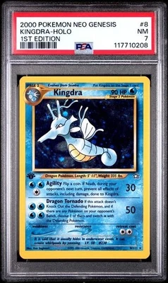 PSA 7 - 2000 Pokemon Neo Genesis 1st Edition KINGDRA HOLO #8 (0209) - Image 1 of 2