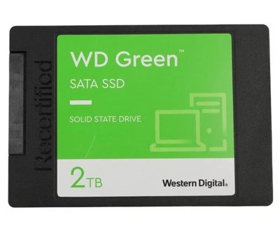 2TB WD green SSD 2,5" 7mm interne Festplatte SATA3 WDS200T2G0A recertified - Bild 1 von 3