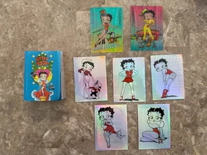 Betty Boop Pinups Complete Card Set + Nostalgia Chrome 1-5/Clear Chrome 1,4 - Picture 1 of 15