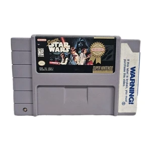 Super Star Wars Super Nintendo SNES 1992 autentico testato funzionante blockbuster - Foto 1 di 5