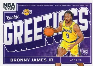 Bronny James Jr. (RC) - 2024-25 Panini NBA Hoops - Rookie Greetings #6 Lakers - Picture 1 of 3