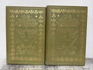 1900 Penelope’s Experiences England & Scotland Volume 1 & 2 Vintage HC Books - Imagen 1 de 12