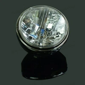 Motor Head Light Chrome Halogen Headlight For Honda CB400 CB500 CB1300 VTEC AZ - Imagen 1 de 11