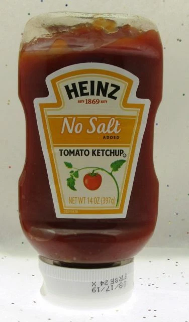 Heinz No Salt Added Tomato Ketchup 14 Oz