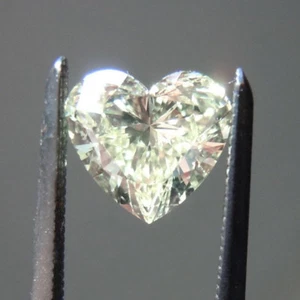 Bellissimo anello moissanite sciolto 10 x 10 mm 3,30 carati bianco sporco a forma di cuore taglio - Foto 1 di 2