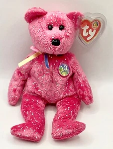 Decade 10th Anniversary TY Beanie Baby Bear - Picture 1 of 3