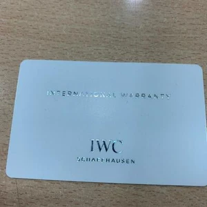 IWC Official Watch International guarantee (S) - Picture 1 of 4