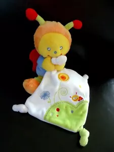 *.DOUDOU PELUCHE POMMETTE INTERMARCHE PAPILLON JAUNE ABEILLE MOUCHOIR BLANC TTBE - Foto 1 di 3