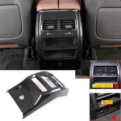 Cubierta de salida de ventilación de aire trasera ABS de fibra de carbono para BMW X5 G05 X6 G06 X7 G07 2019-22 Foto 1 de 4