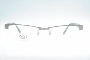 Jean Lafont Rivoli 128 Gray Black Half-Rim Glasses Frame New - Picture 1 of 6
