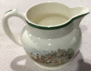 Fox Hunt Hunting Spode Green Rim Creamer Full Cry The Last Draw - Picture 1 of 7