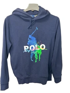 Polo Ralph Lauren Splash Pullover Hoodie $125 New - Picture 1 of 4