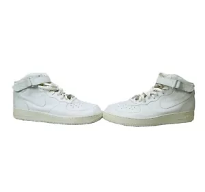 Nike Air Force 1 Mid '05 Mens Size 18 White Athletic Lifestyle Shoes Sneakers - Picture 1 of 10